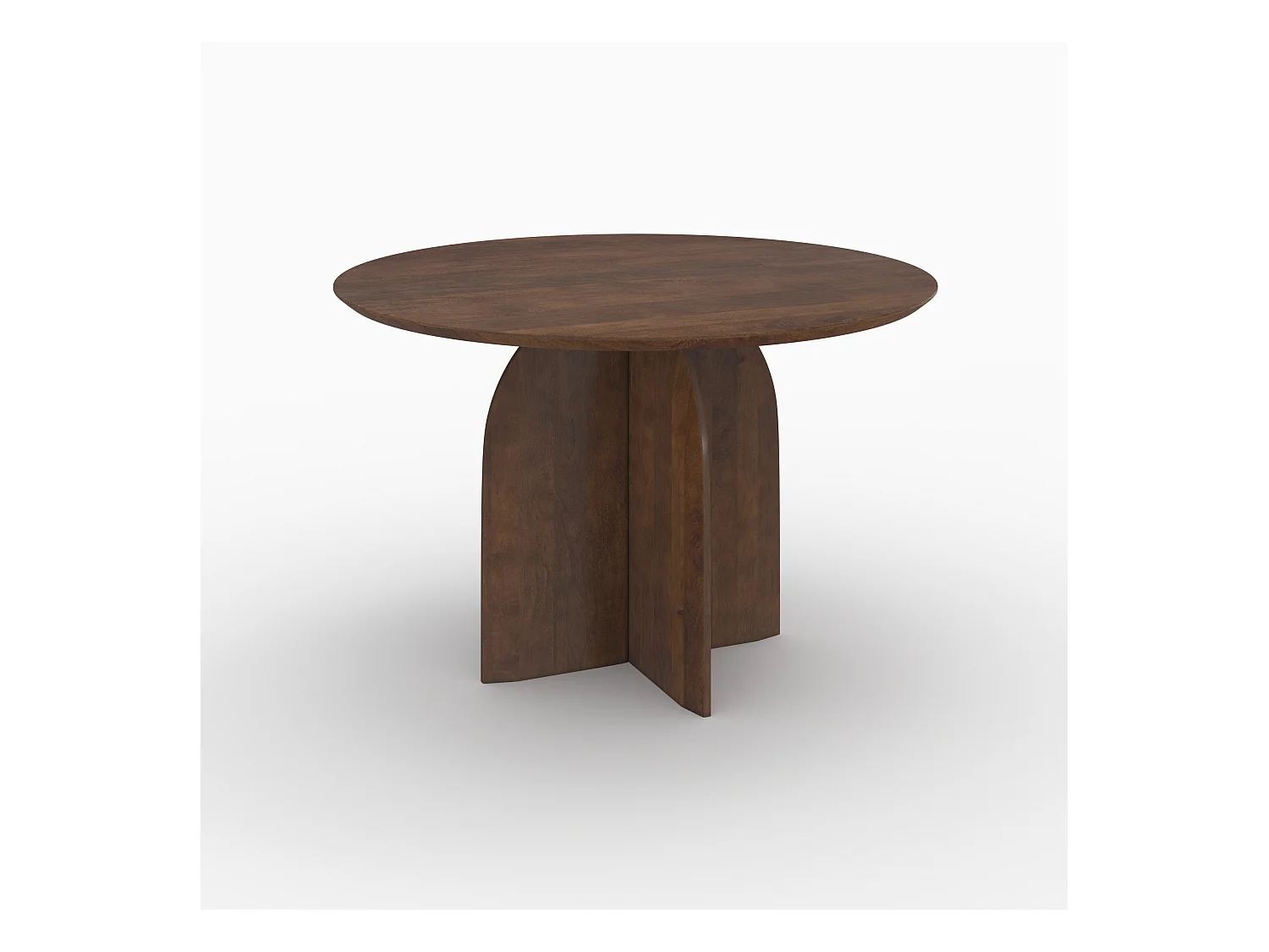 Table ronde en bois de manguier 4 places - Caïpi