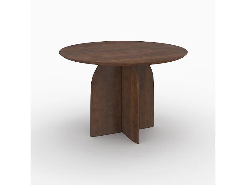 Table ronde en bois de manguier 4 places - Caïpi