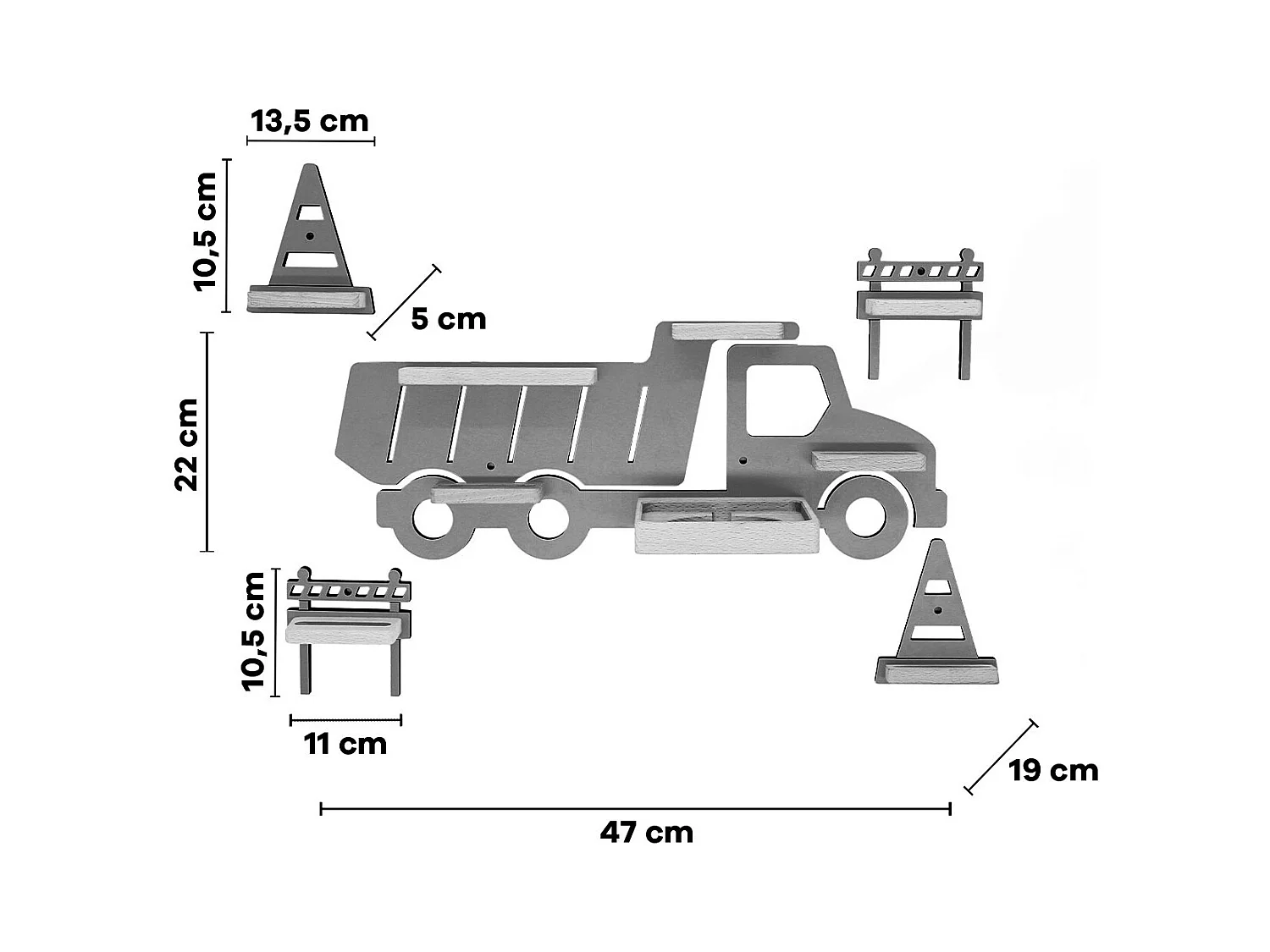 Shelf Truck Tipper Dla dzieci Toniebox Tonies