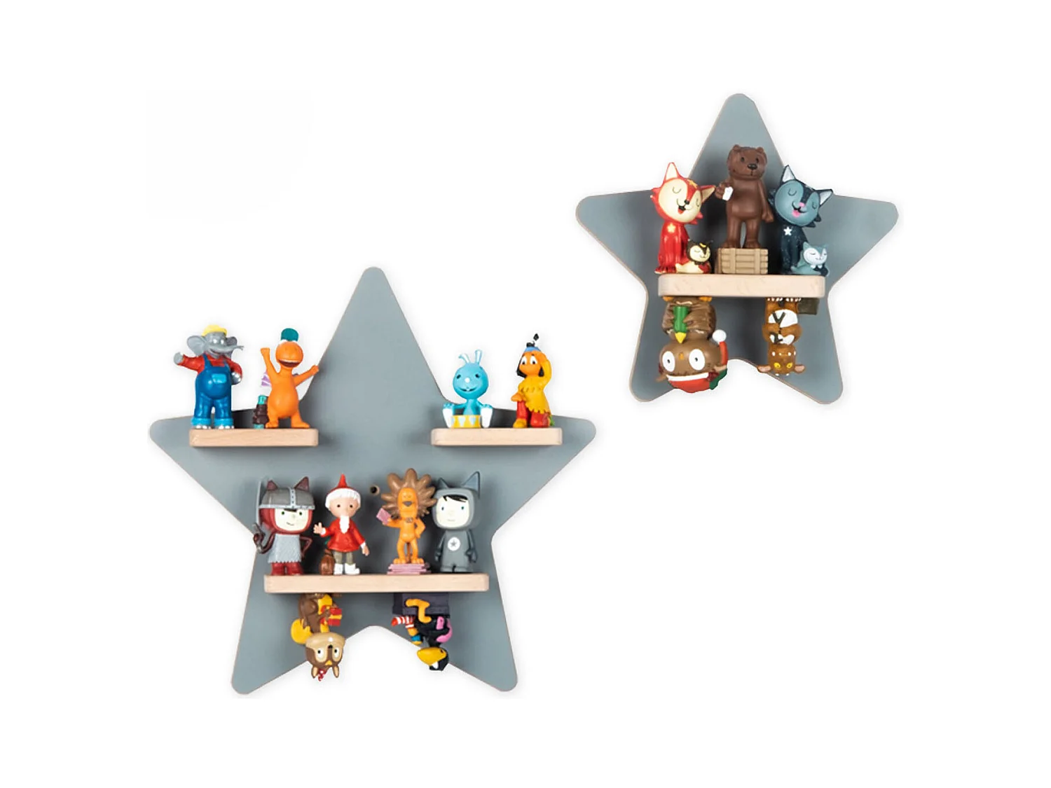 Wall Rack BOARTI Regal Gray H. 33 x W. 33 x D. 5 cm