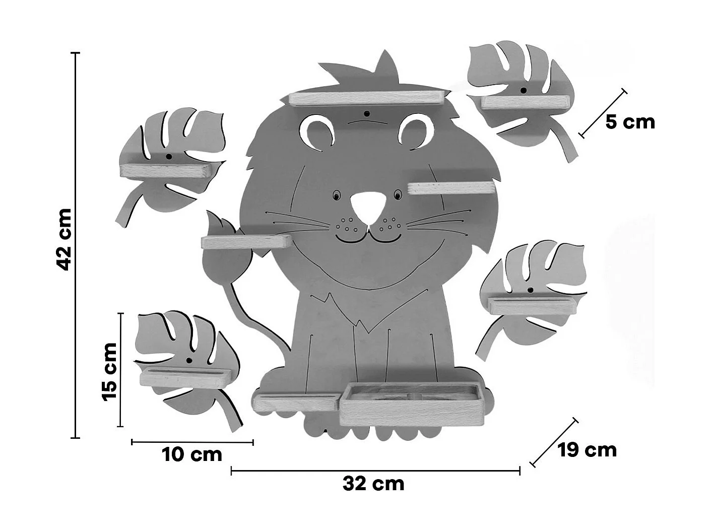 Półka Animal Lion Kids Toniebox Tonies