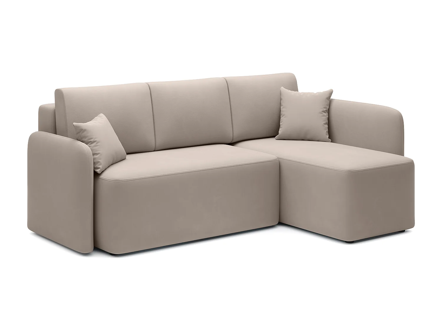 Hoekbank Sergy R/stoffen bekleding-beige