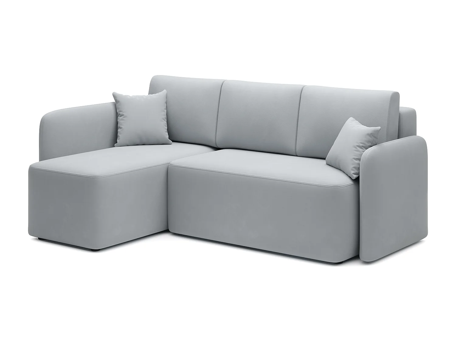 Hoekbank Sergy L/stof-grijs