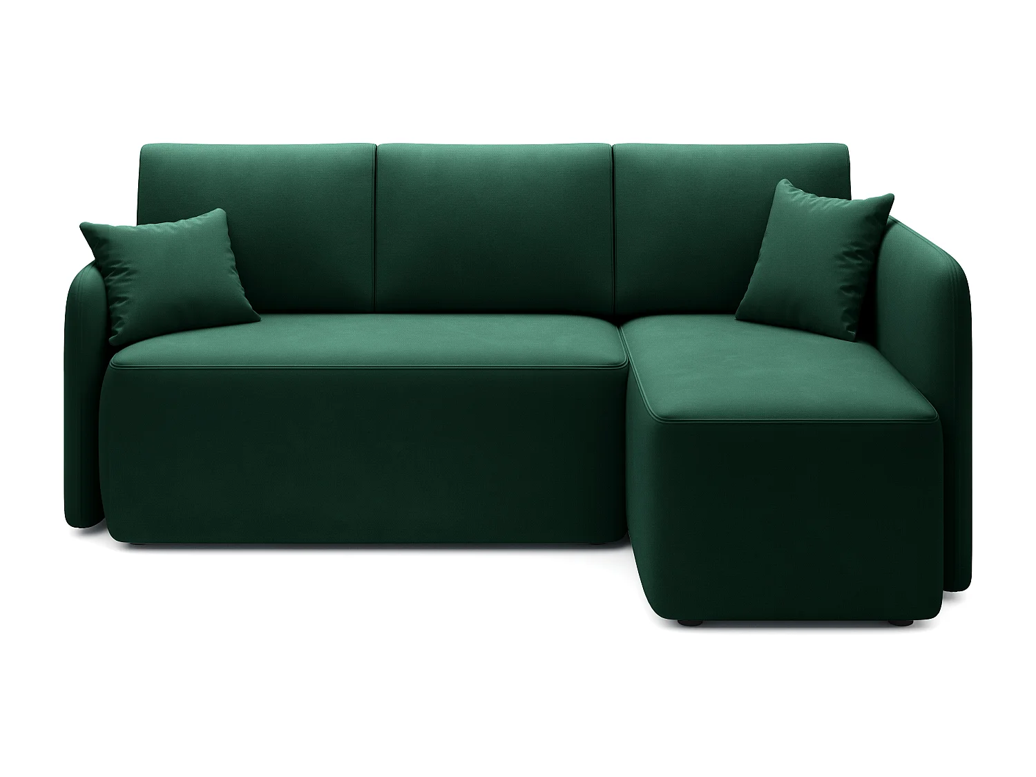 Ecksofa Sergy L/Stoff-Grün