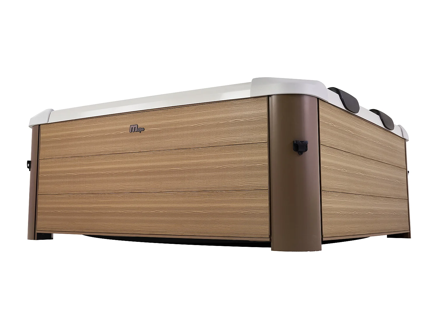 Spa semi-rigide MSpa 6 places naturel clair avec LED et accessoires -128 jets - L160 x l160 x H65 cm - NAPUKA