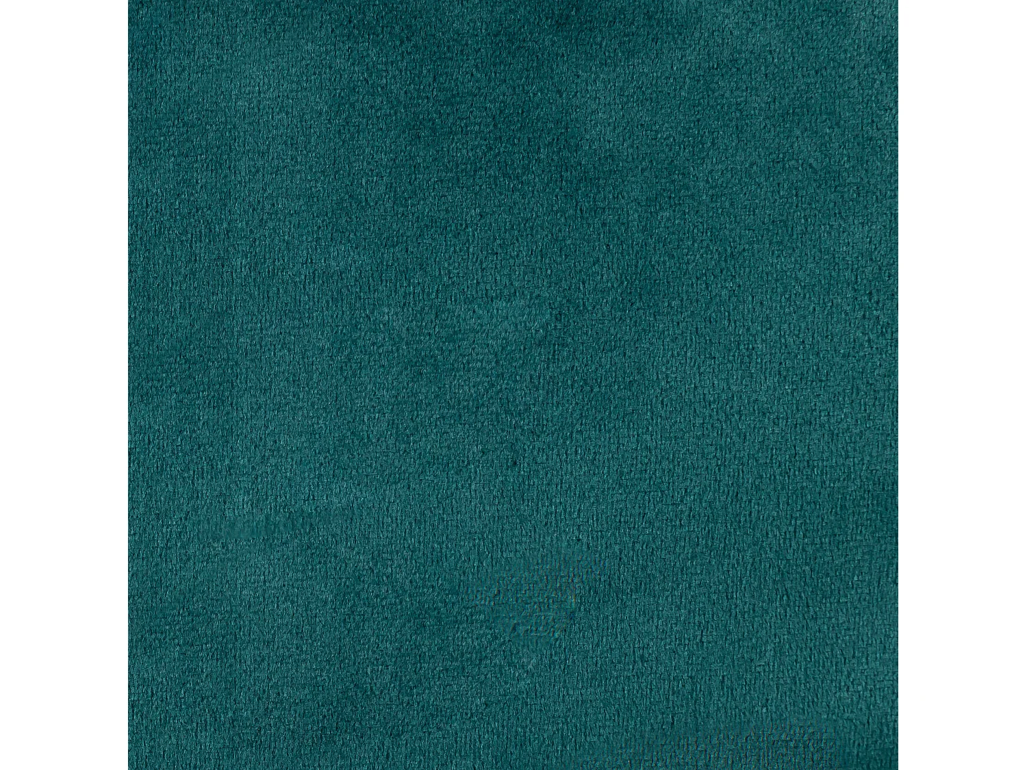 Pouf classique et son repose-pied velours bleu canard - AURORA