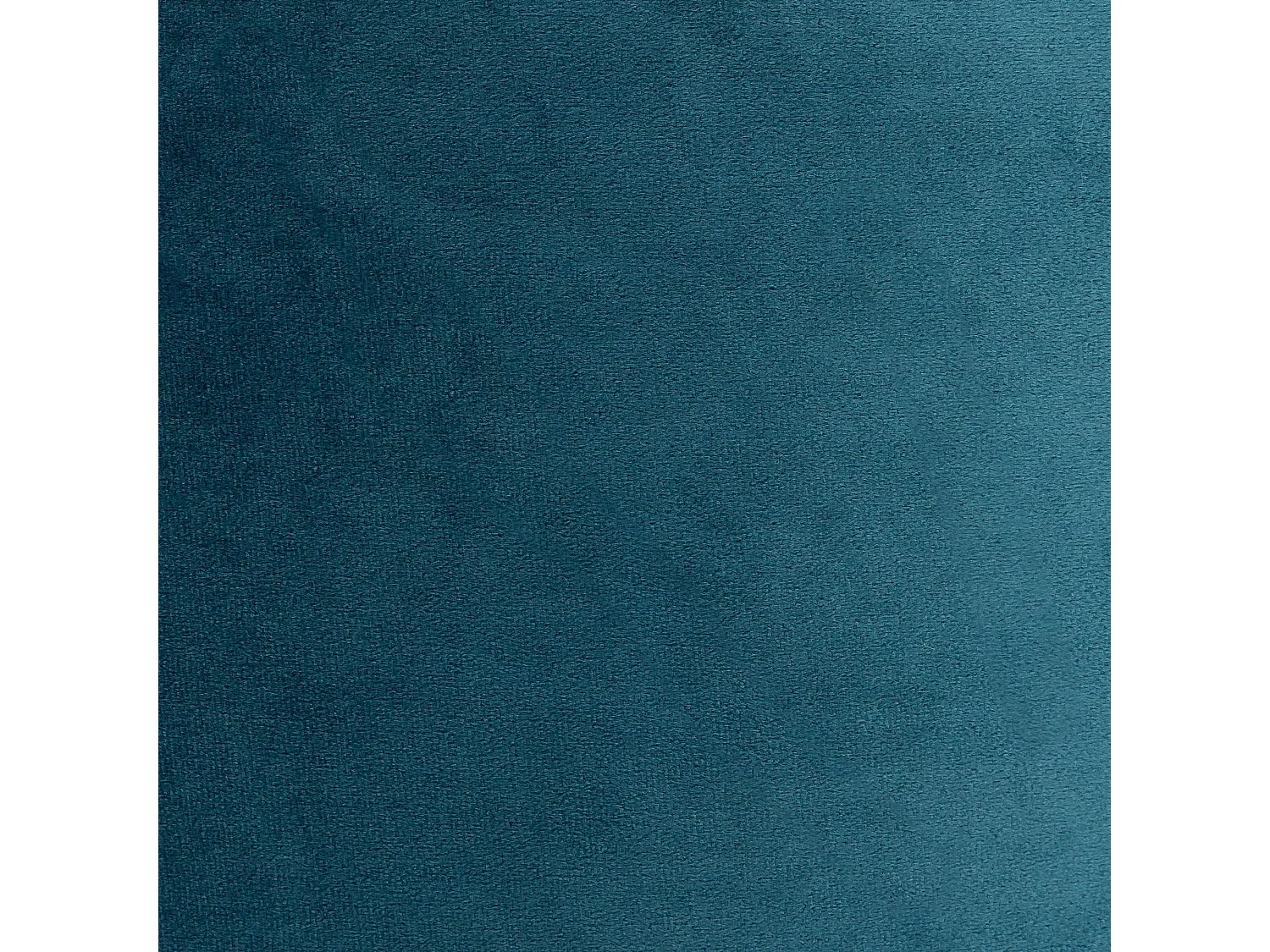 Pouf repose-pieds rond velours bleu canard - MILANO