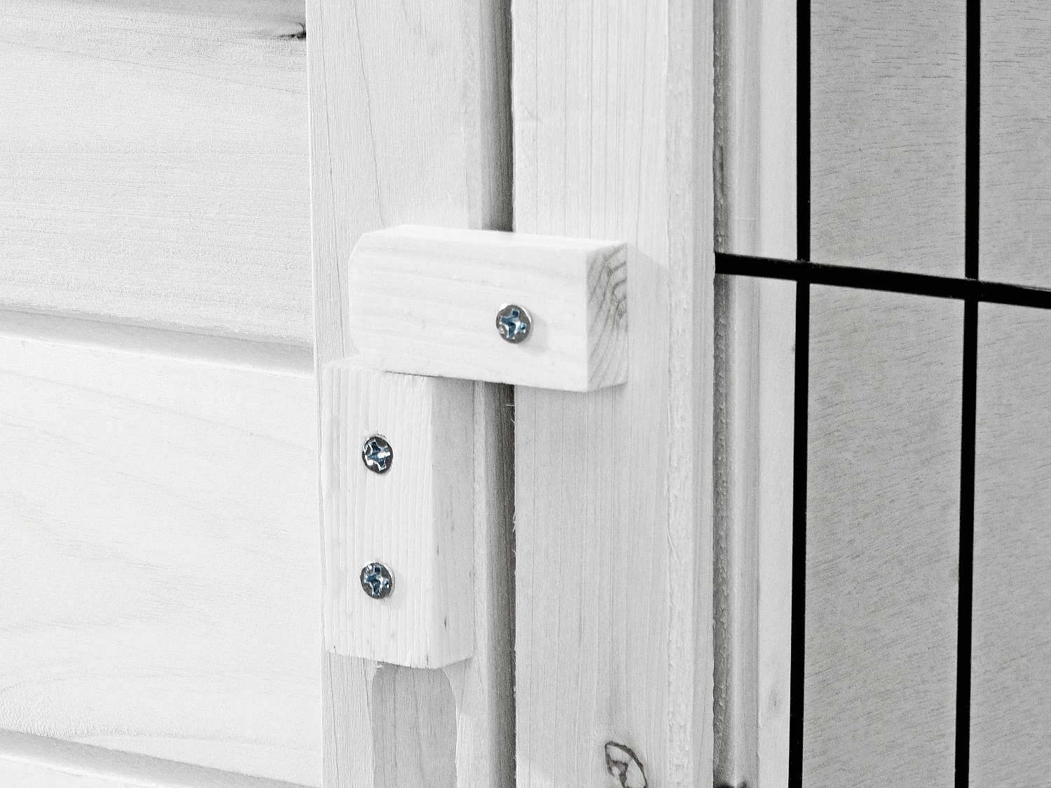 Clapier en bois sur pieds pour lapins et rongeurs - L. 91 x P. 45 x H. 70 cm - Blanc - LAPIUS