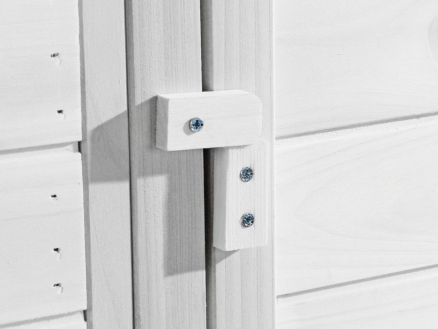 Pollaio in legno con recinto 4 galline L. 173 x P. 64 x H. 108 cm Bianco - LEVAS