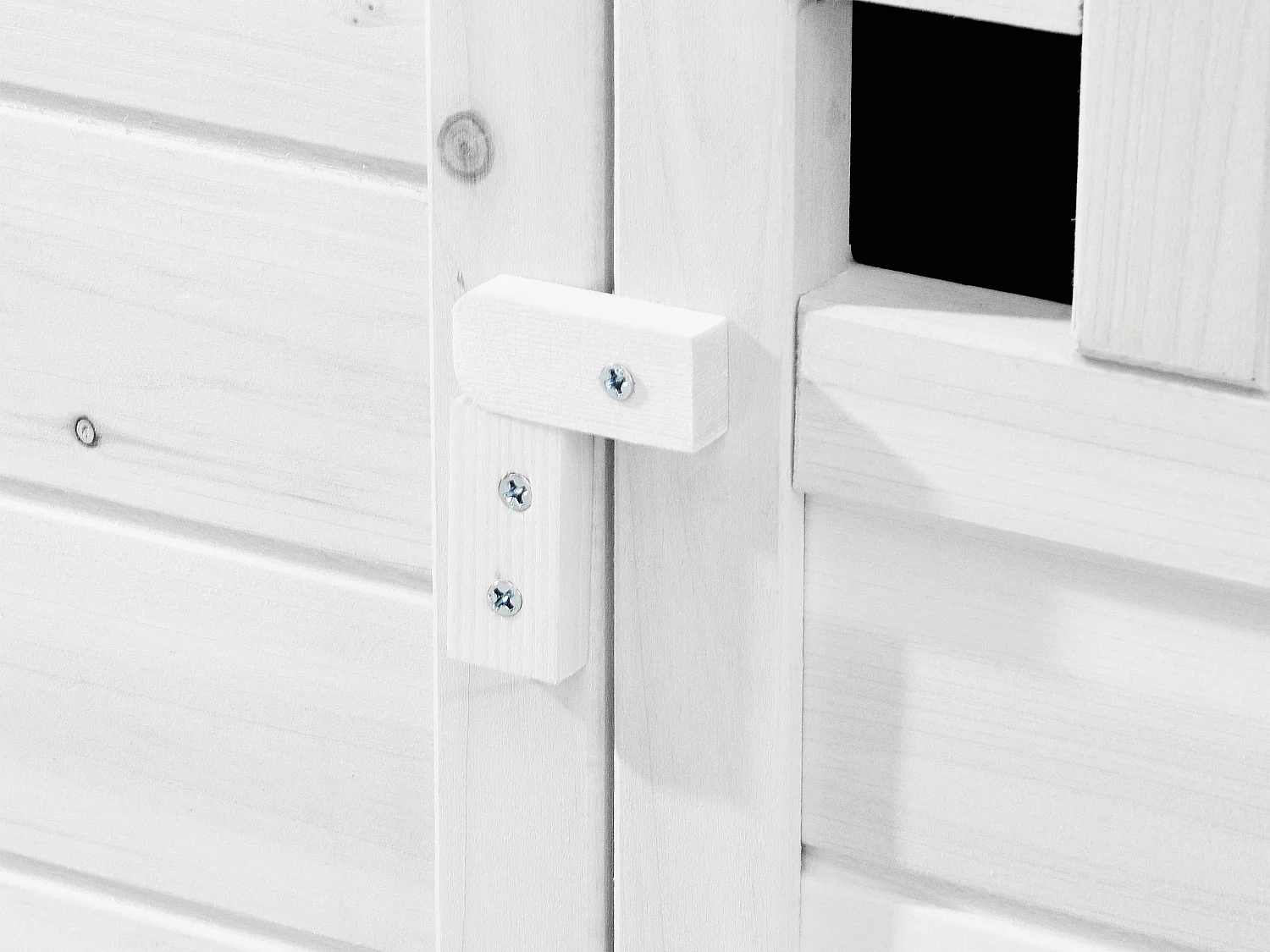 Poulailler en bois avec pondoir - 2 poules - L. 106 x P. 64 x H.71 cm - Blanc - ANSER