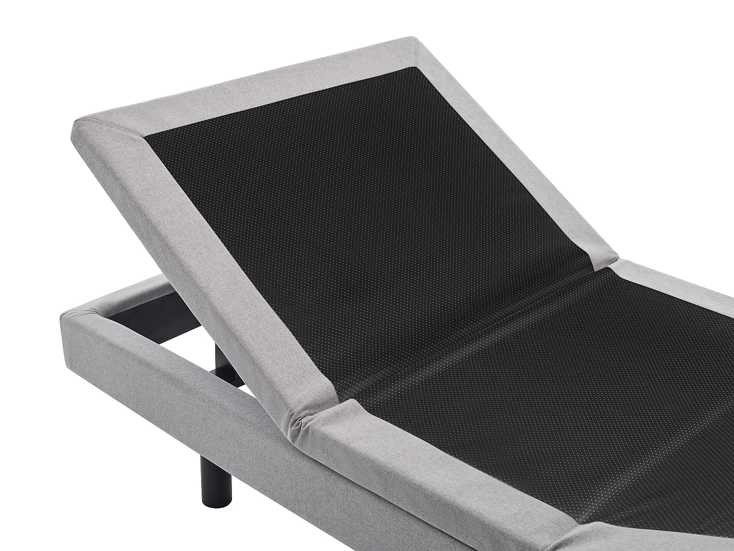 Sommier électrique de relaxation déco - 2 x 80 x 200 cm - Tissu - Gris - ALPANA de YSMÉE