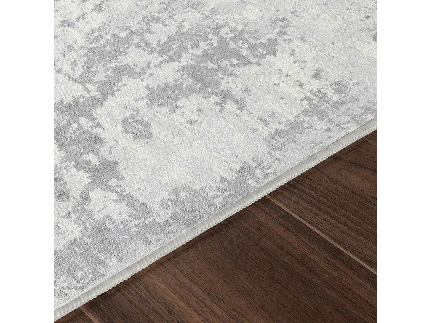 Rond Modern Abstract Tapijt - Grijs/Ivoor - Ø 160cm - VICTOIRE