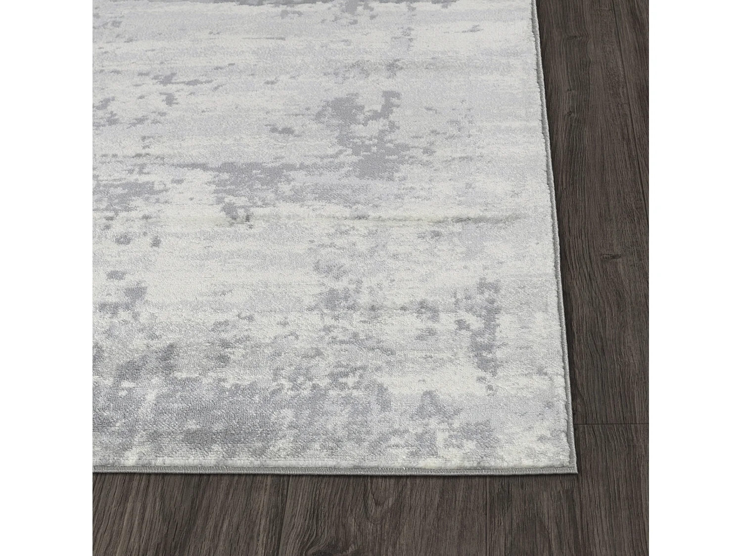 Rond Modern Abstract Tapijt - Grijs/Ivoor - Ø 160cm - VICTOIRE