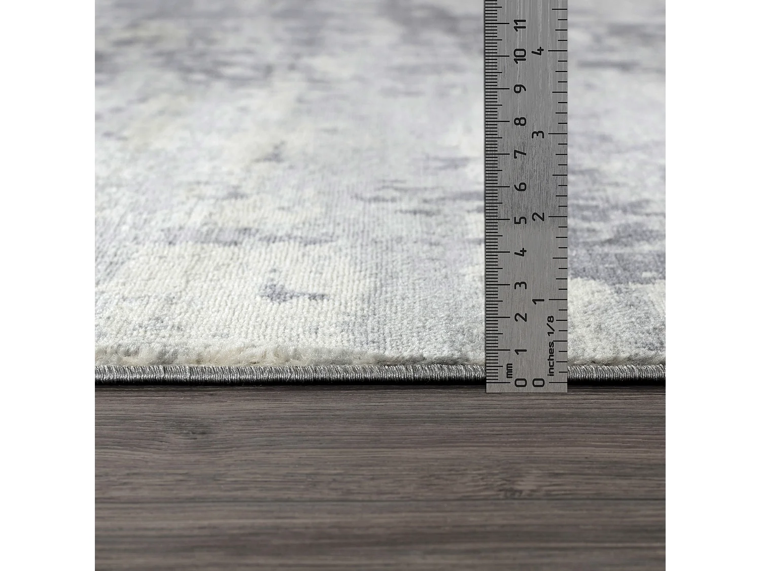 Rond Modern Abstract Tapijt - Grijs/Ivoor - Ø 160cm - VICTOIRE