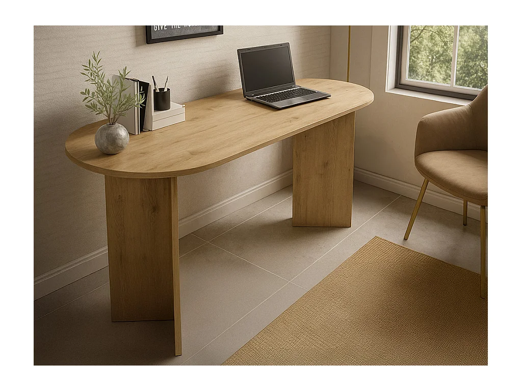 Mesa consola - Color: Natural claro - TOPANIA