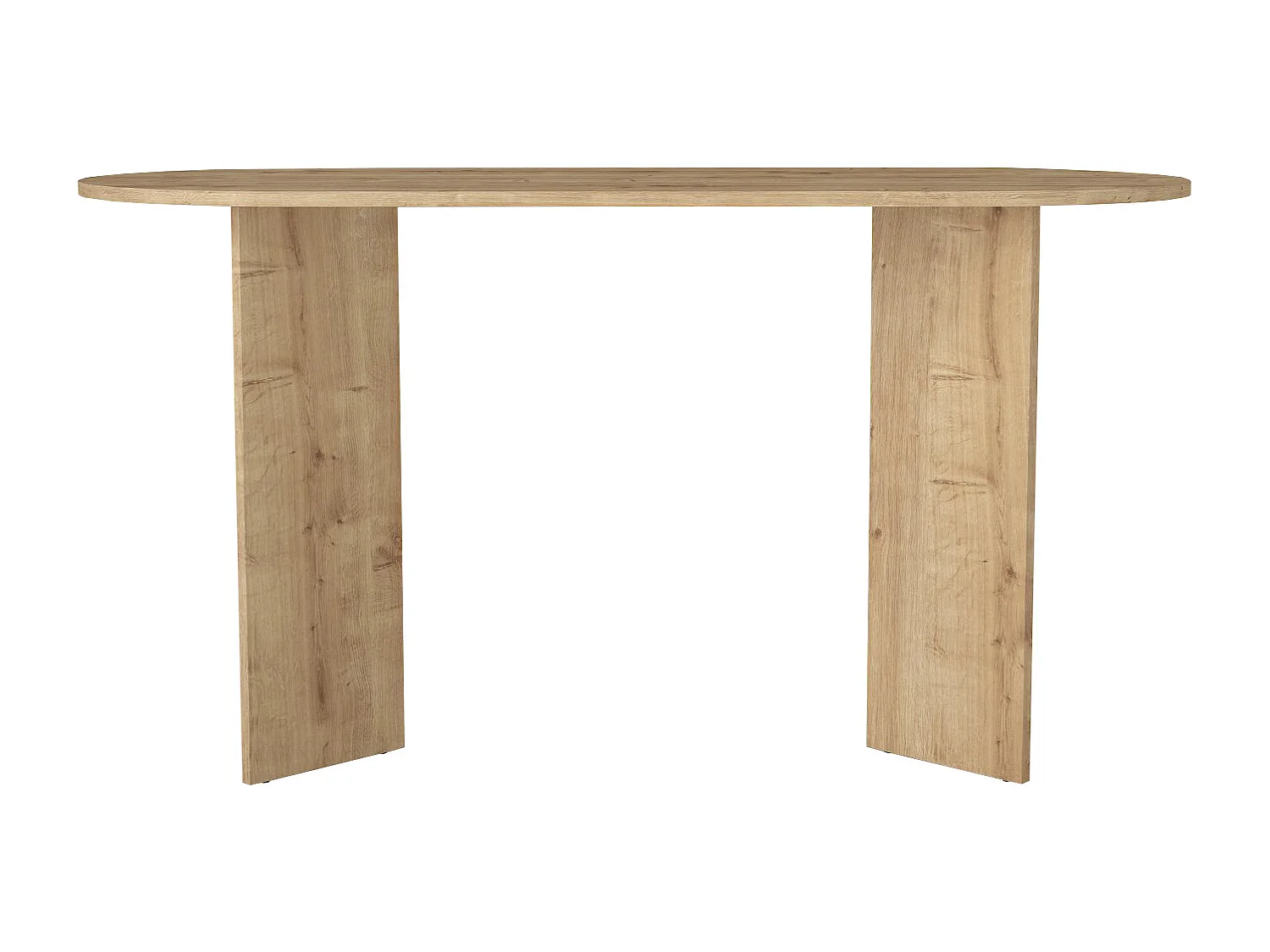 Bureau console - Coloris : Naturel clair - TOPANIA