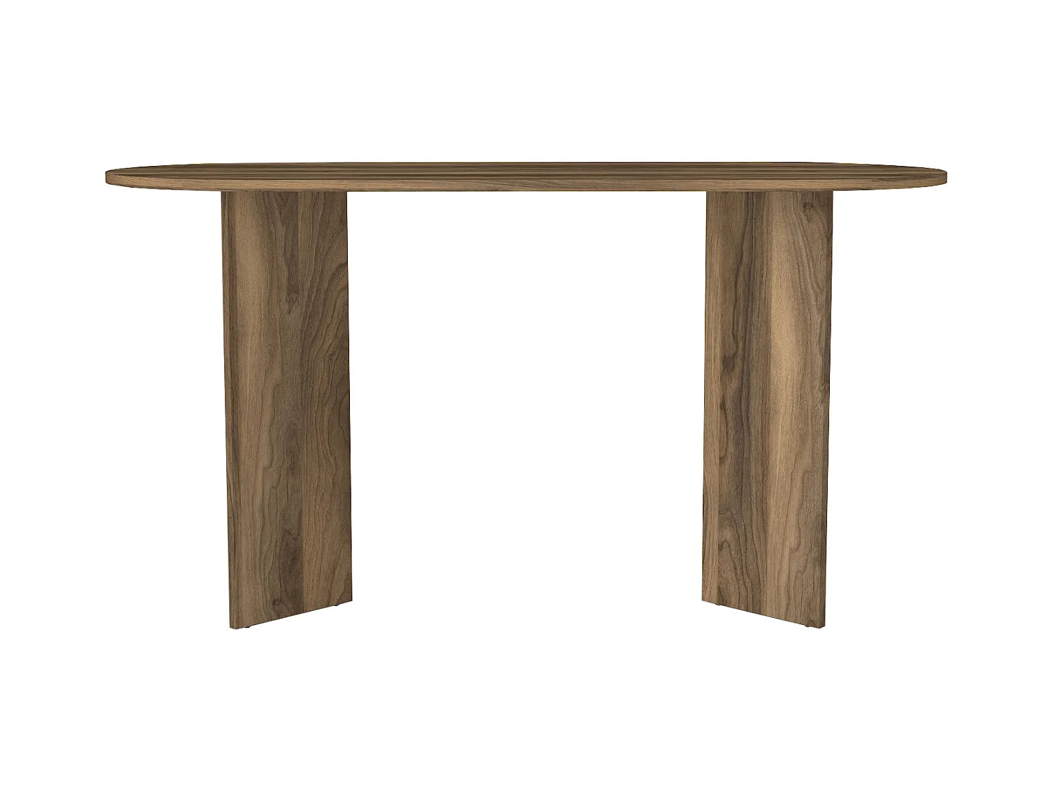 Escritorio consola - Color: Natural oscuro - TOPANIA