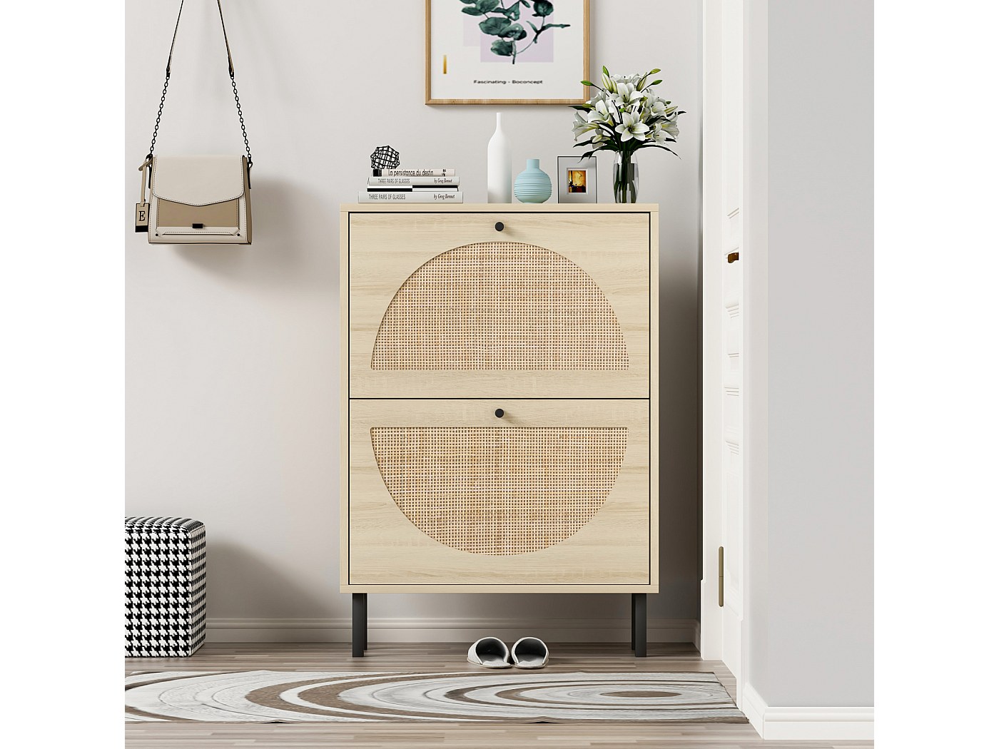 Design avanzato da 66 cm, a doppio strato, adatto per diversi stili di