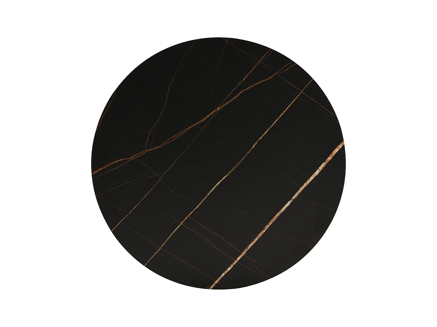 Set van 2 in elkaar passende salontafels, elegant stapelbaar, bijzettafel met goudkleurig marmereffect decor met lade, 70x70x45cm+50x50x40cm, zwart