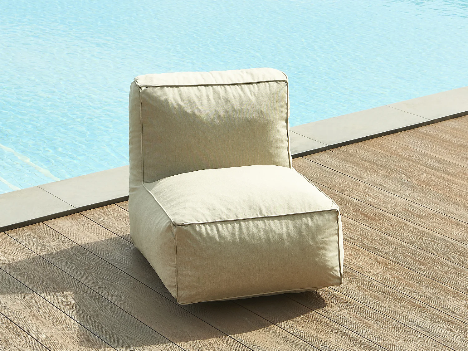 Fauteuil de jardin en tissu  - Beige - NOUMARA de MYLIA