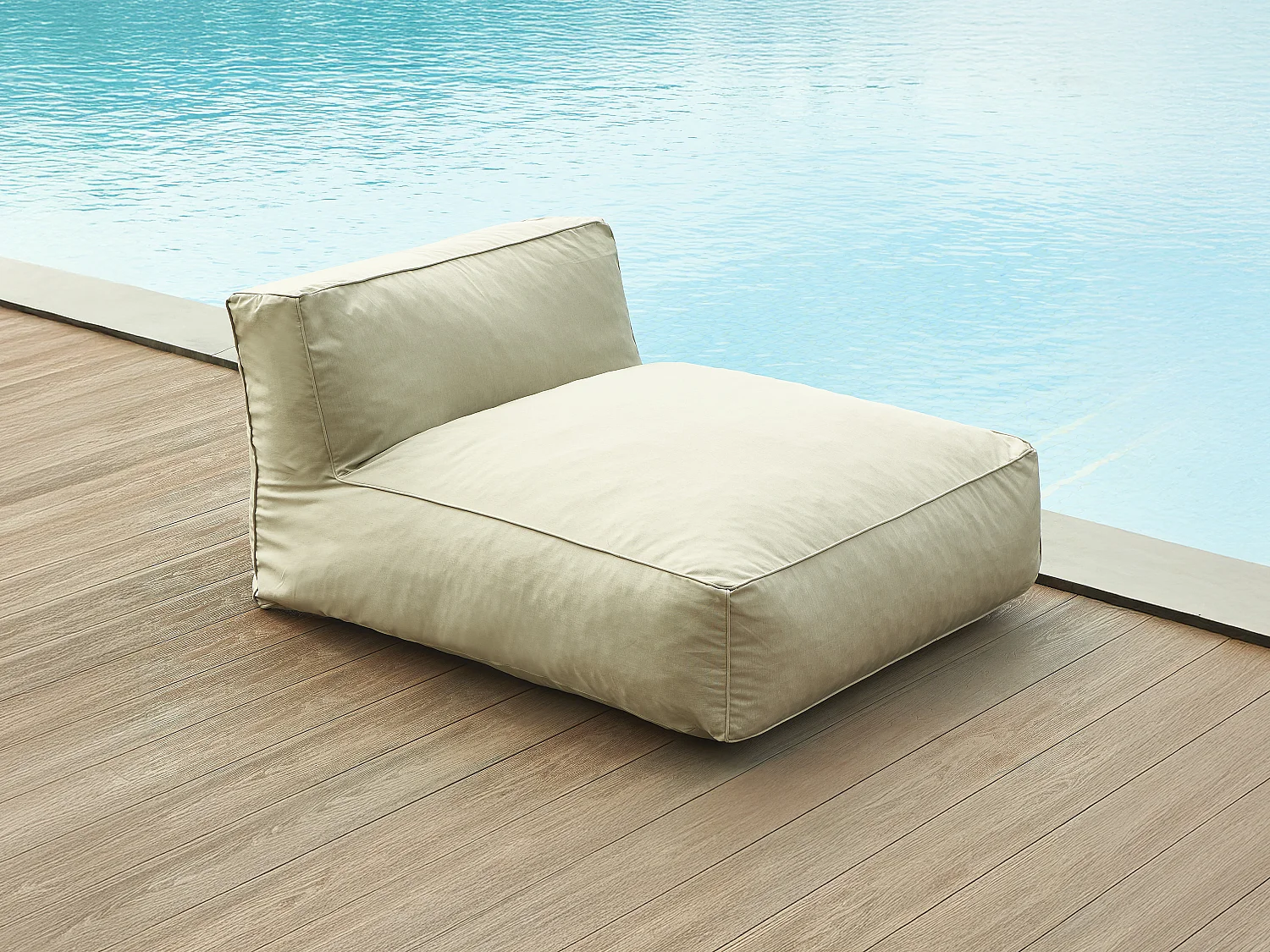 Bain de soleil XXL en tissu - Beige - NOUMARA de MYLIA