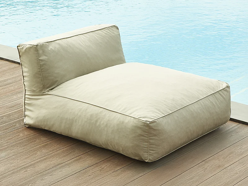 Bain de soleil XXL en tissu - Beige - NOUMARA de MYLIA