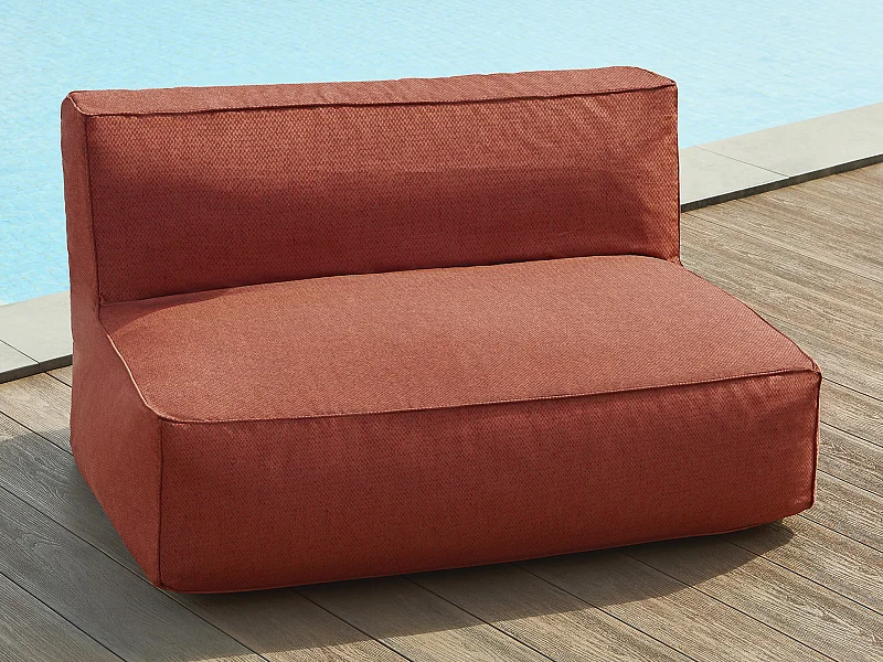 Canapé 2 places de jardin en tissu - Terracotta - NOUMARA de MYLIA