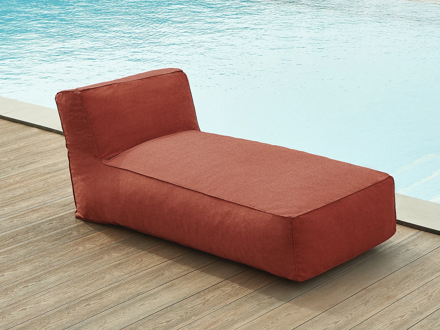 Méridienne de jardin en tissu - Terracotta - NOUMARA de MYLIA