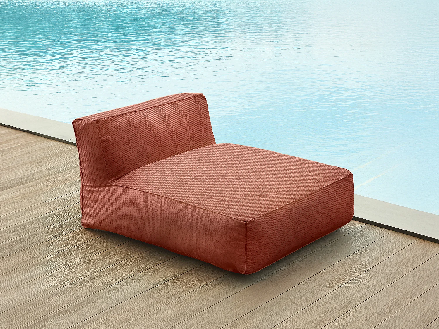 Bain de soleil XXL en tissu - Terracotta - NOUMARA de MYLIA