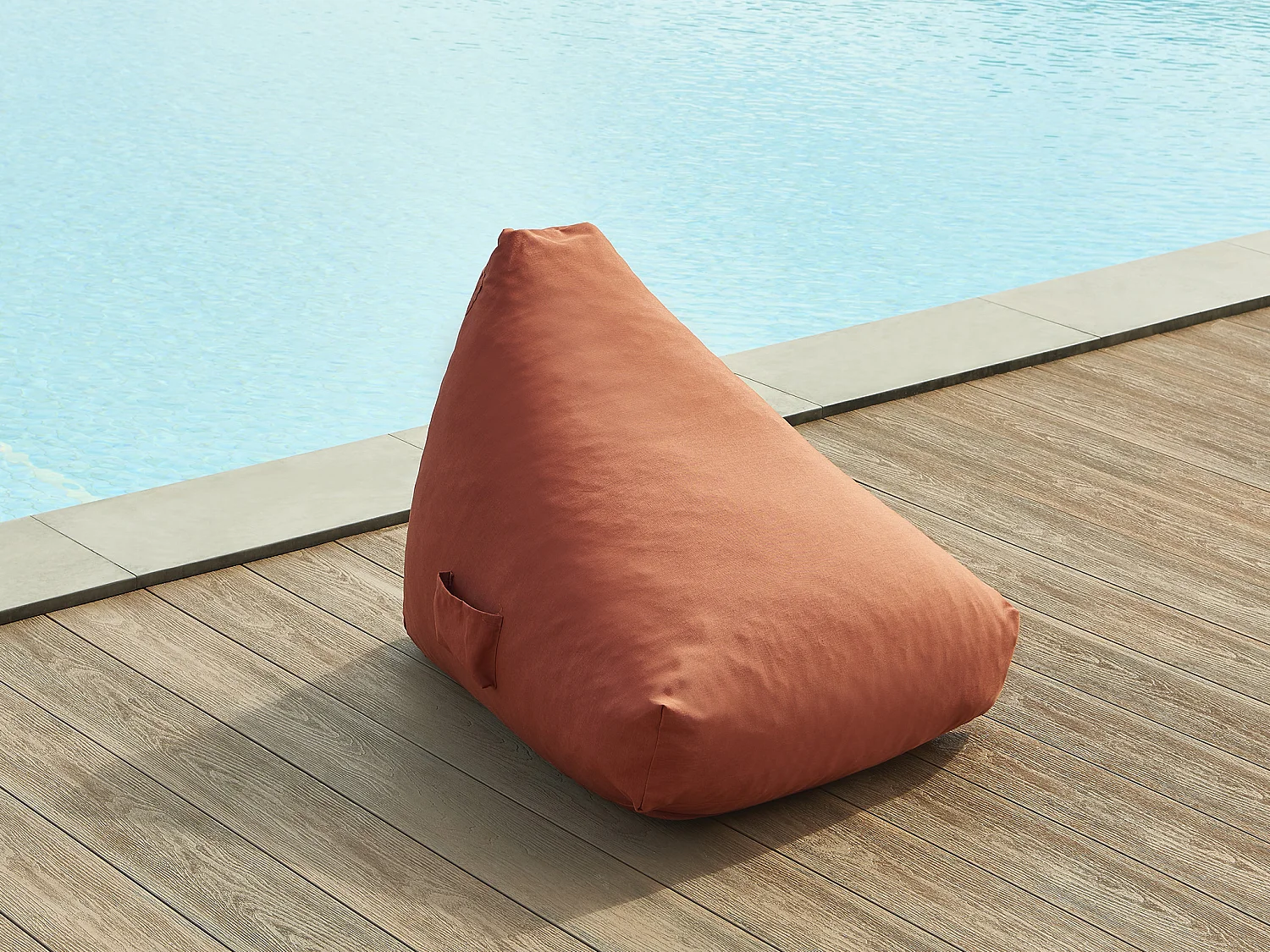 Pouf poire de jardin en tissu - Terracotta - NOUMARA de MYLIA