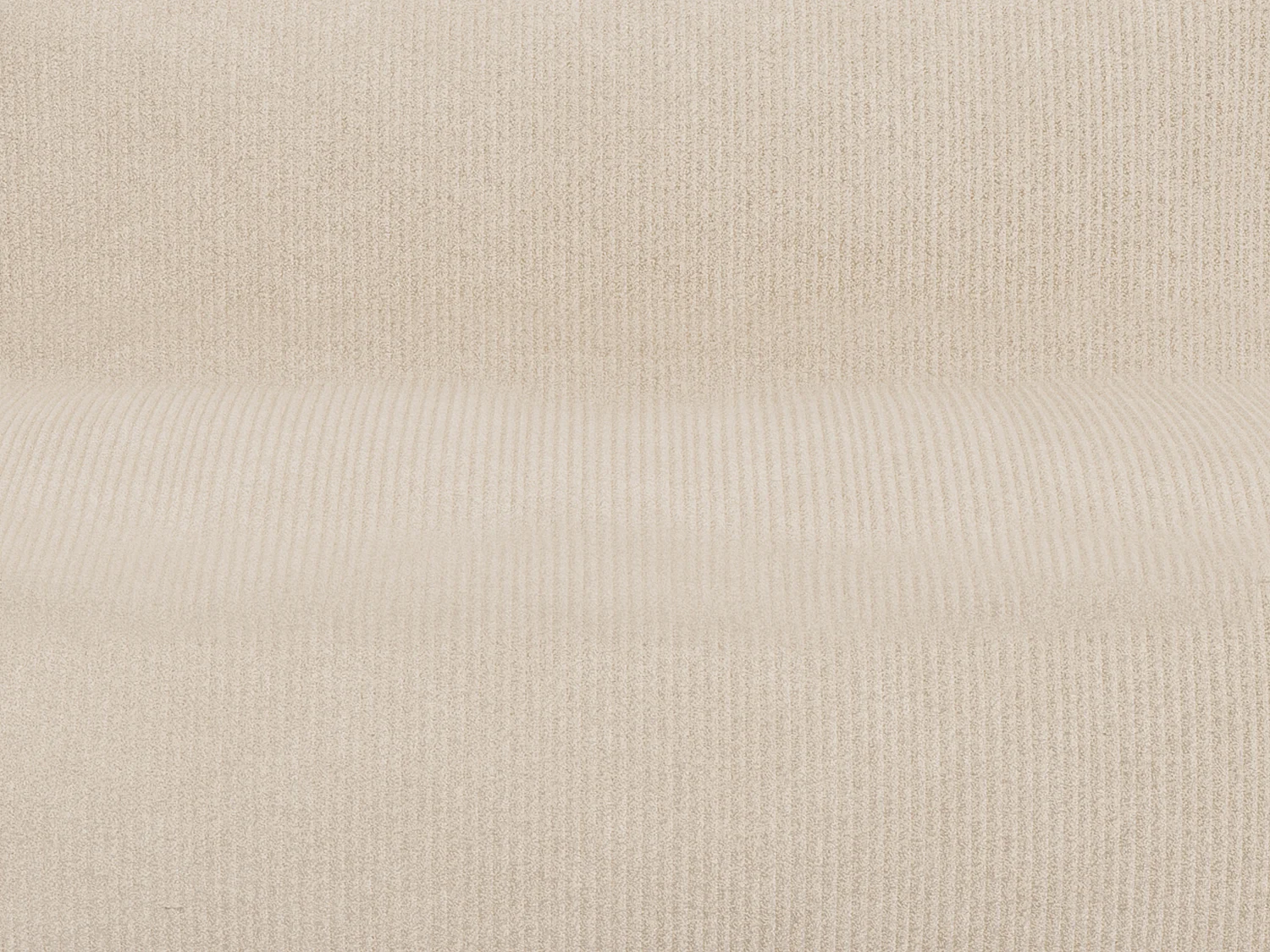 Tweezitsbank van beige ribfluweel NOUMARA