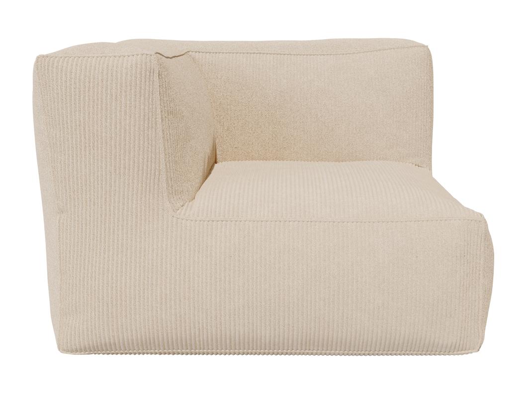 Ecksessel - Cord - Beige - NOUMARA