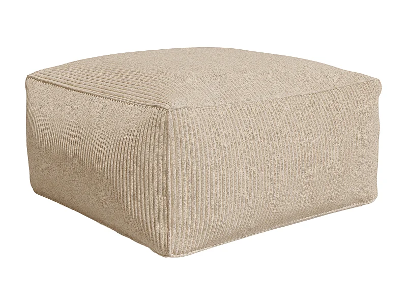 Puf de pana beige NOUMARA