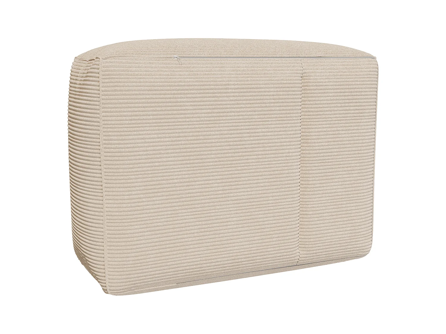 Puf de pana beige NOUMARA