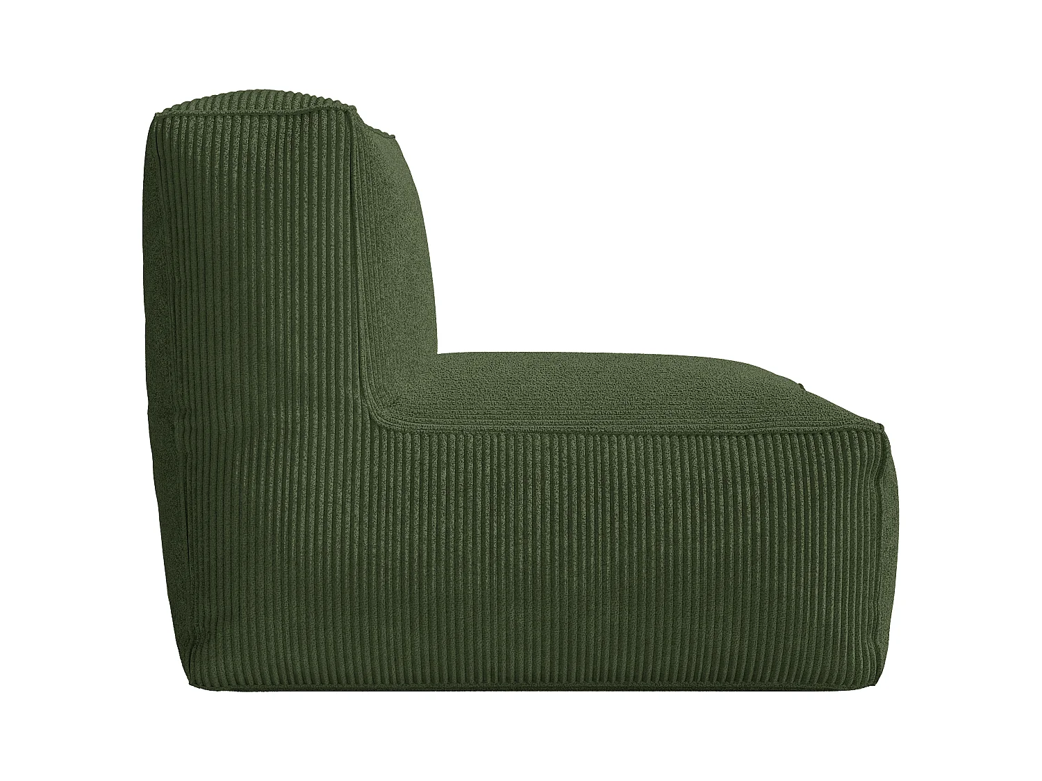 Sillón de pana verde NOUMARA