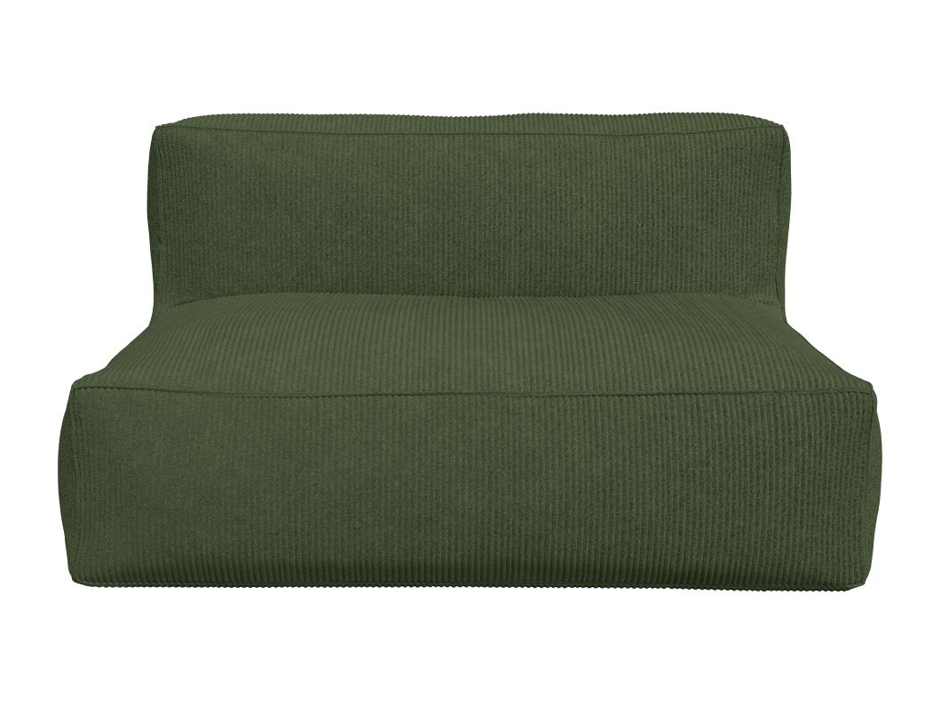 Sofa 2-Sitzer - Cord - Grün - NOUMARA