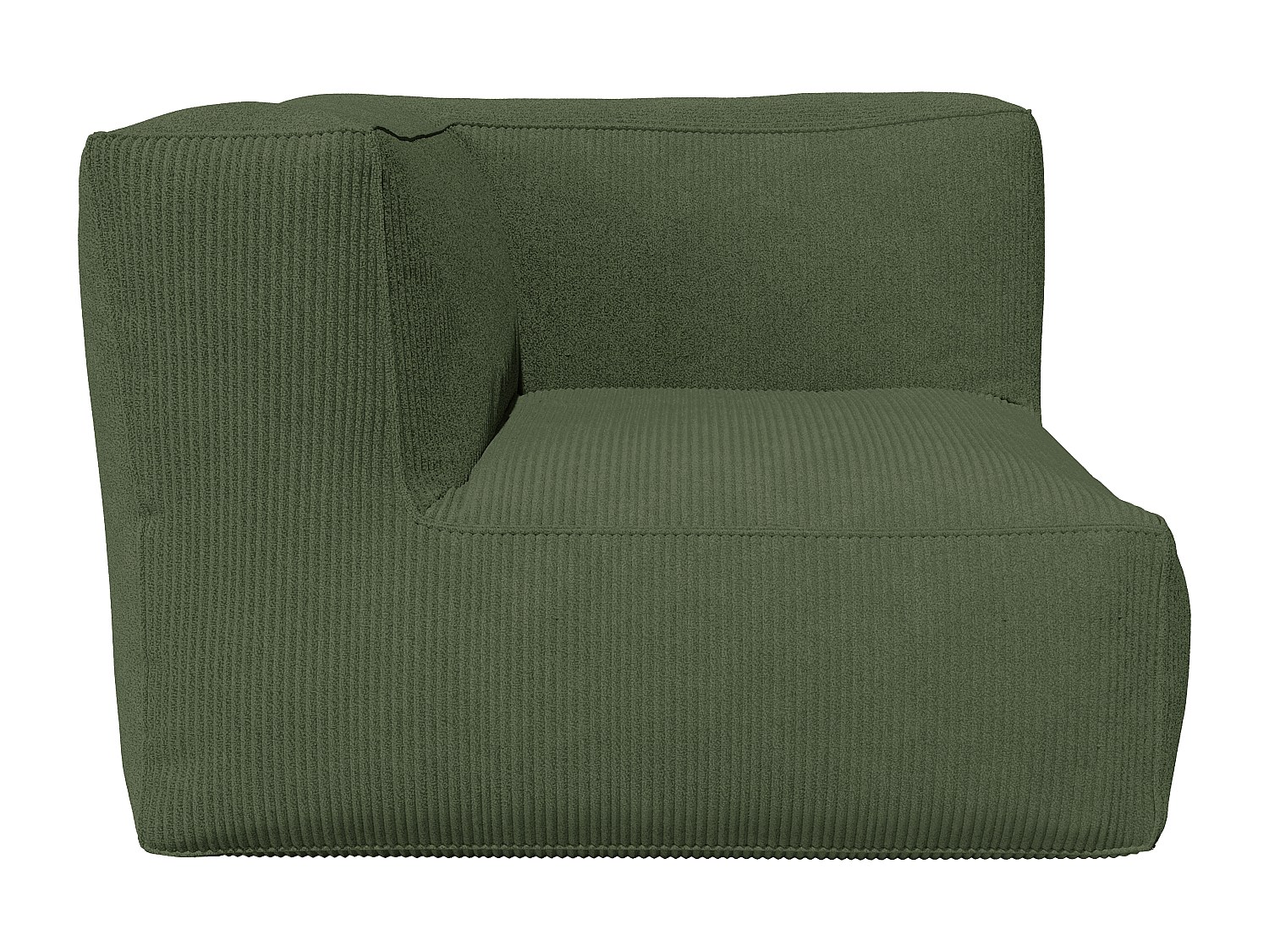 Vente-unique Ecksessel - Cord - Grün - Noumara
