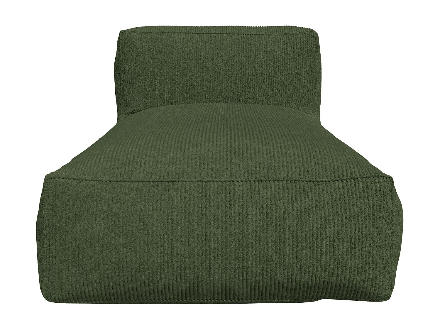 Vente-unique Recamiere - Cord - Grün - Noumara