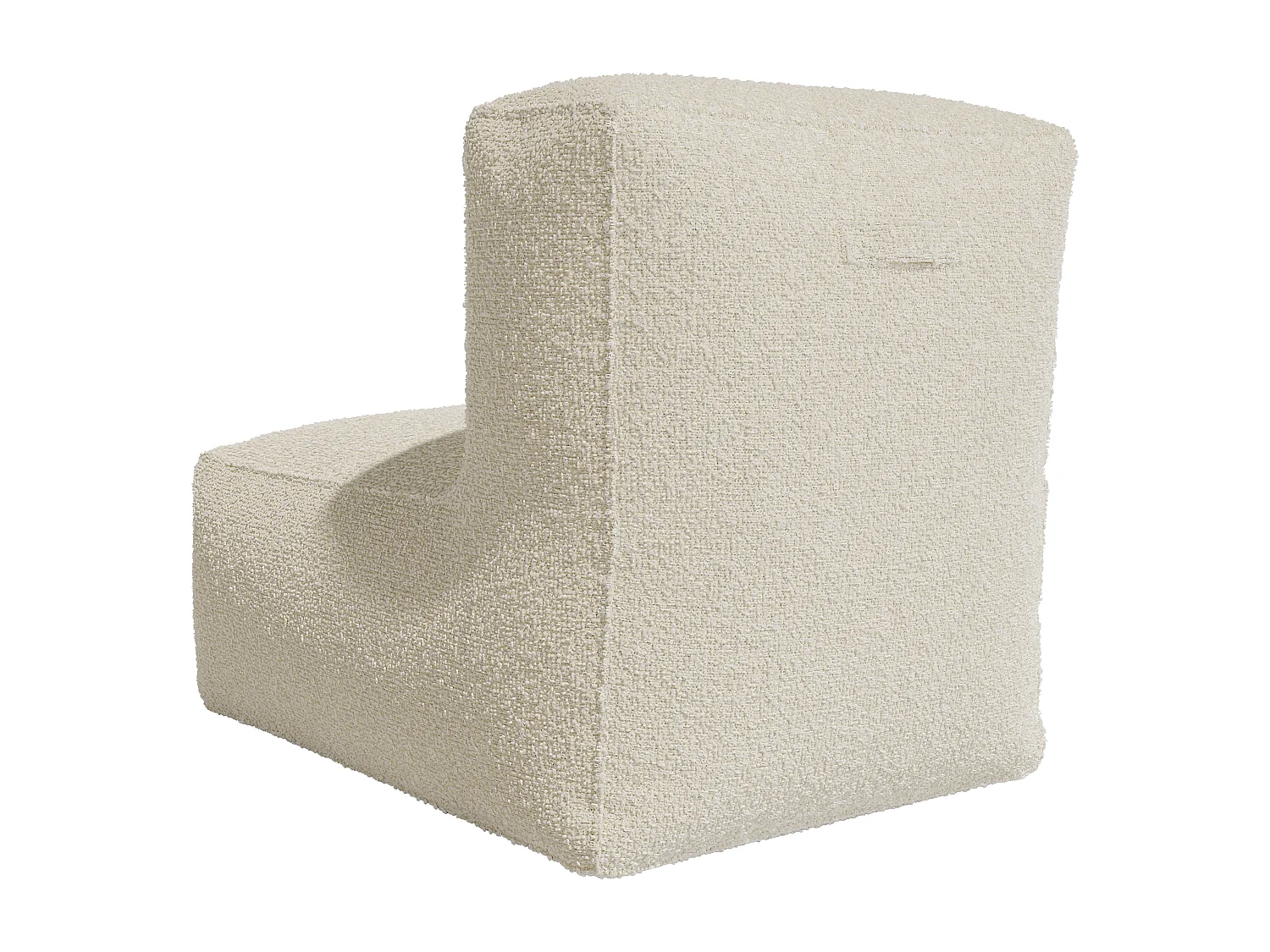 Sessel - Bouclé-Stoff - Cremeweiß - NOUMARA