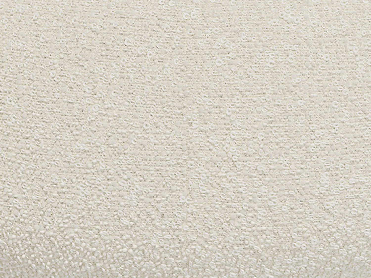 Muschelsessel - Bouclé-Stoff - Weiß - FONADO