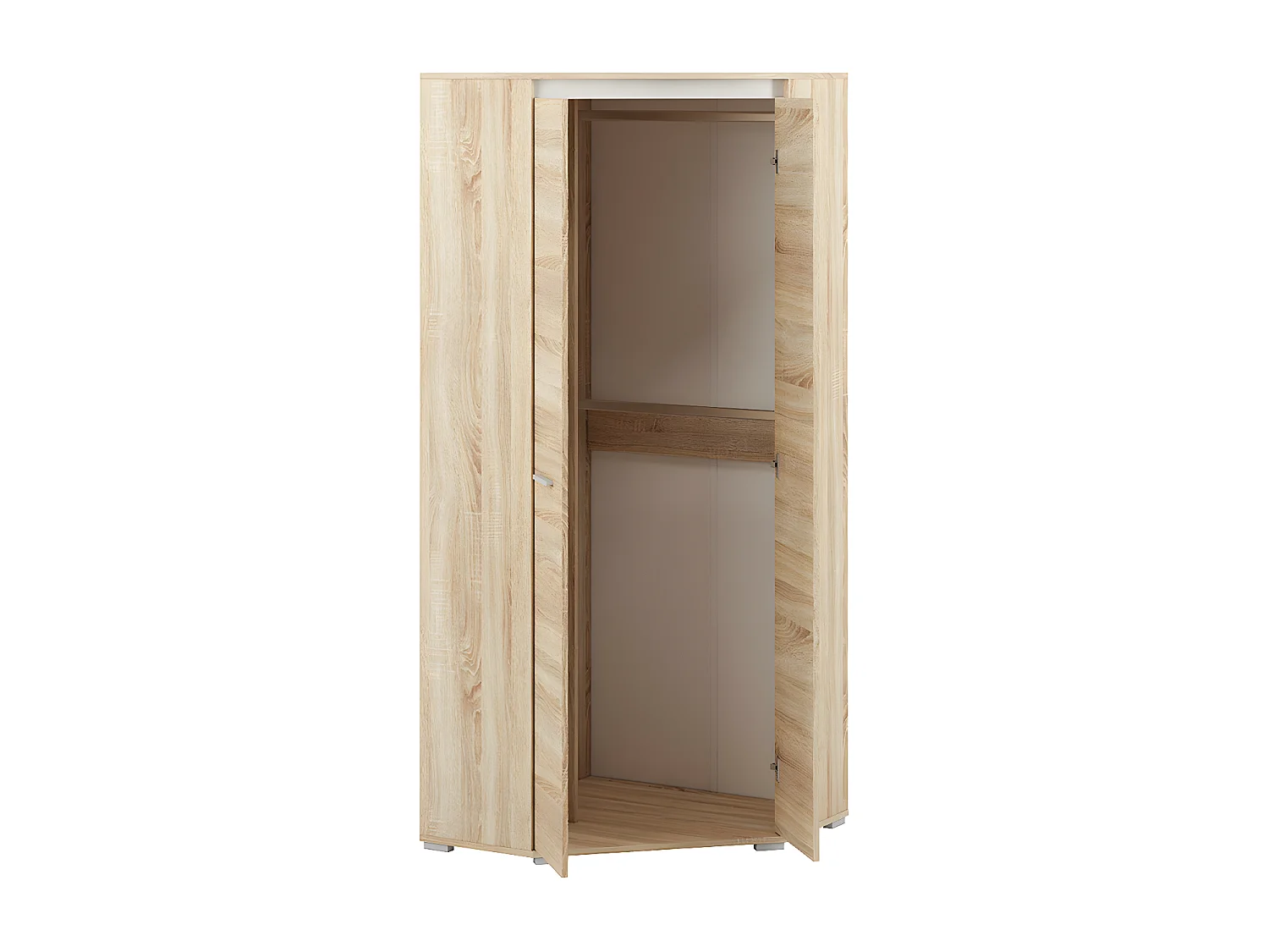 ECKSCHRANK Avo Sonoma Eiche, Absetzung austauschbar 82 / 82 / 200cm