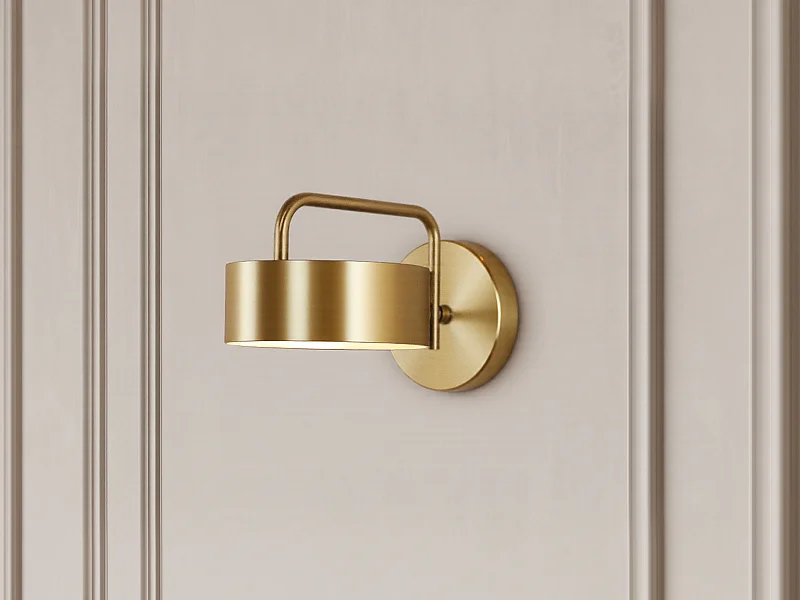 Wandlamp met vintage-stijl van metaal -  L24 x H14,5 cm - Goudkleurig - OTILIE