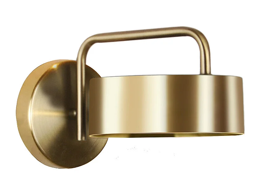 Kinkiet vintage metalowy - szer. 24 x wys. 14,5 cm - Złoty - OTILIE