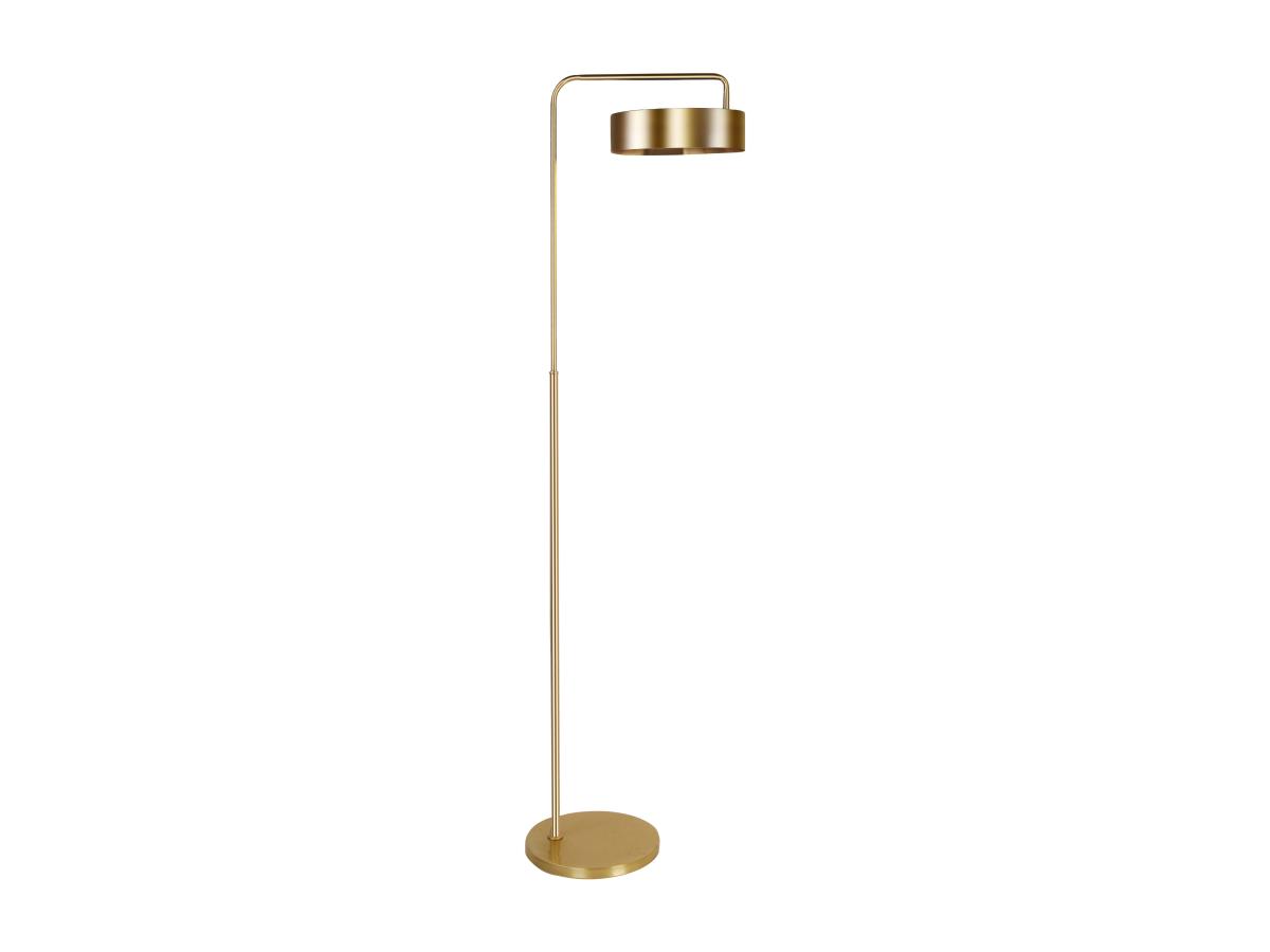 Art-Deco-Stehleuchte - Metall - 35 x 150 cm - Goldfarben mit Messingeffekt günstig online kaufen