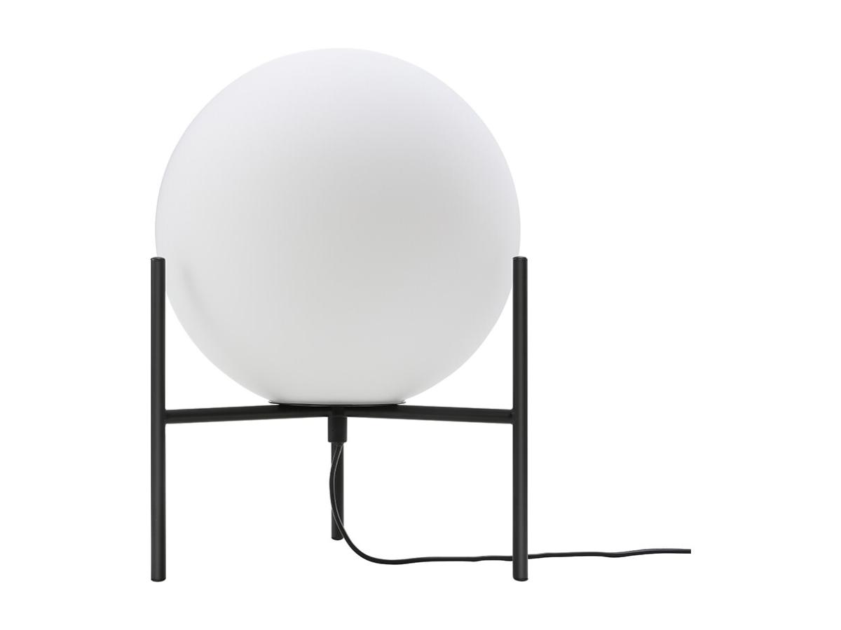 Tischleuchte Globus auf Füßen - 25 x 35 cm - Schwarz & Weiß - BARLOW günstig online kaufen