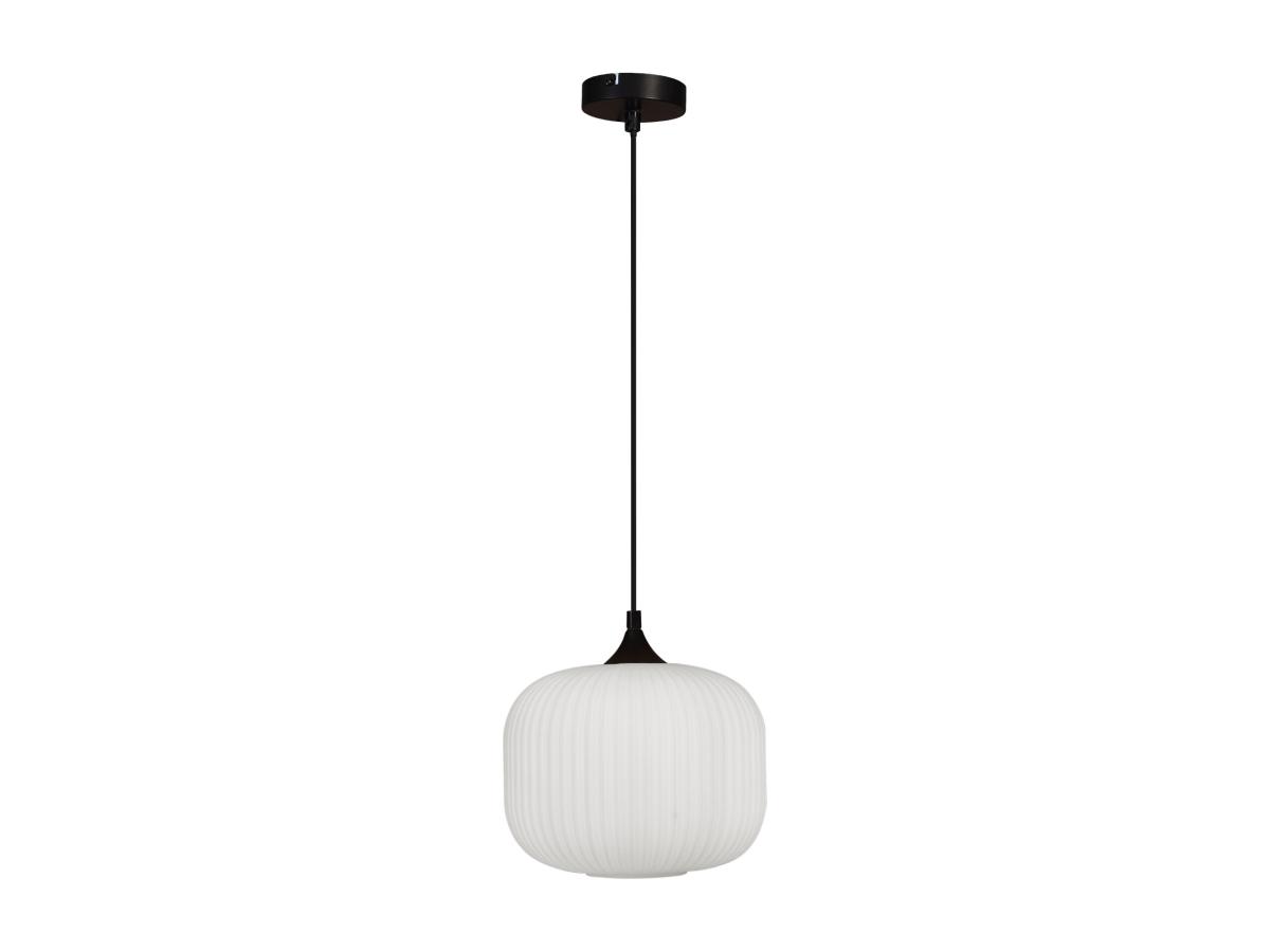 Deckenleuchte - Metall & Glas - 1 Lampenschirm - 25 x 128 cm - Schwarz & We günstig online kaufen