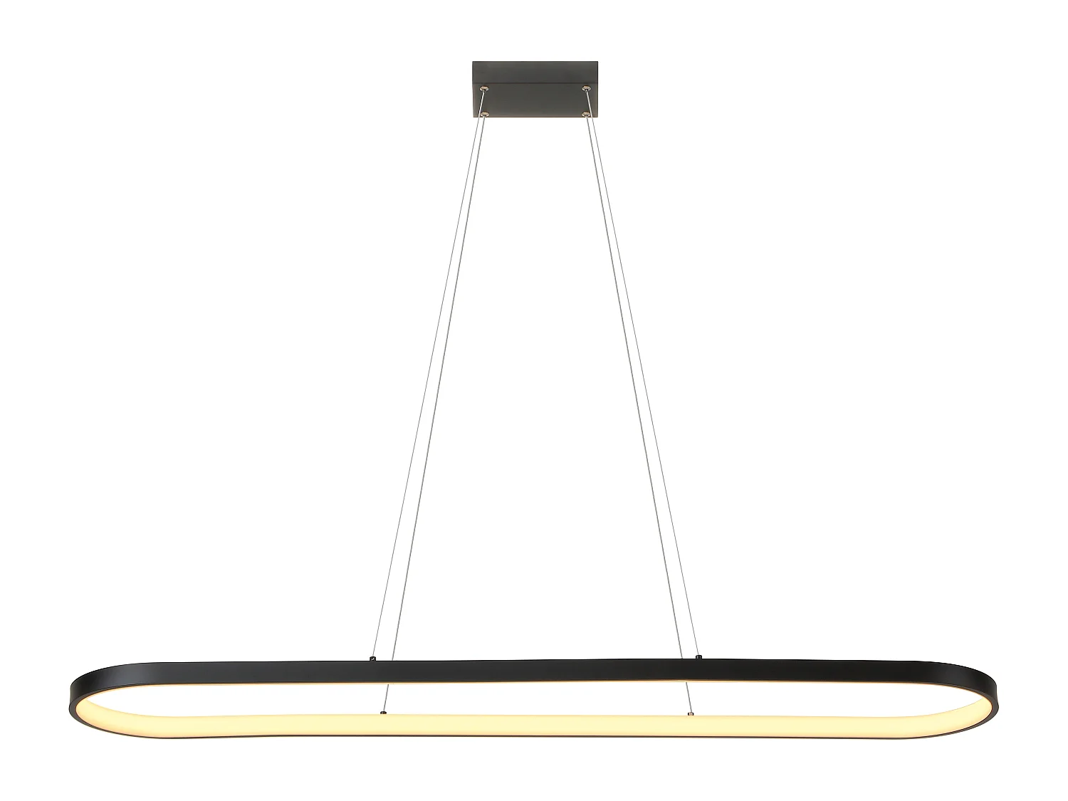 Suspension design LED - L.130 x H.106 cm - Noir - ODADIA