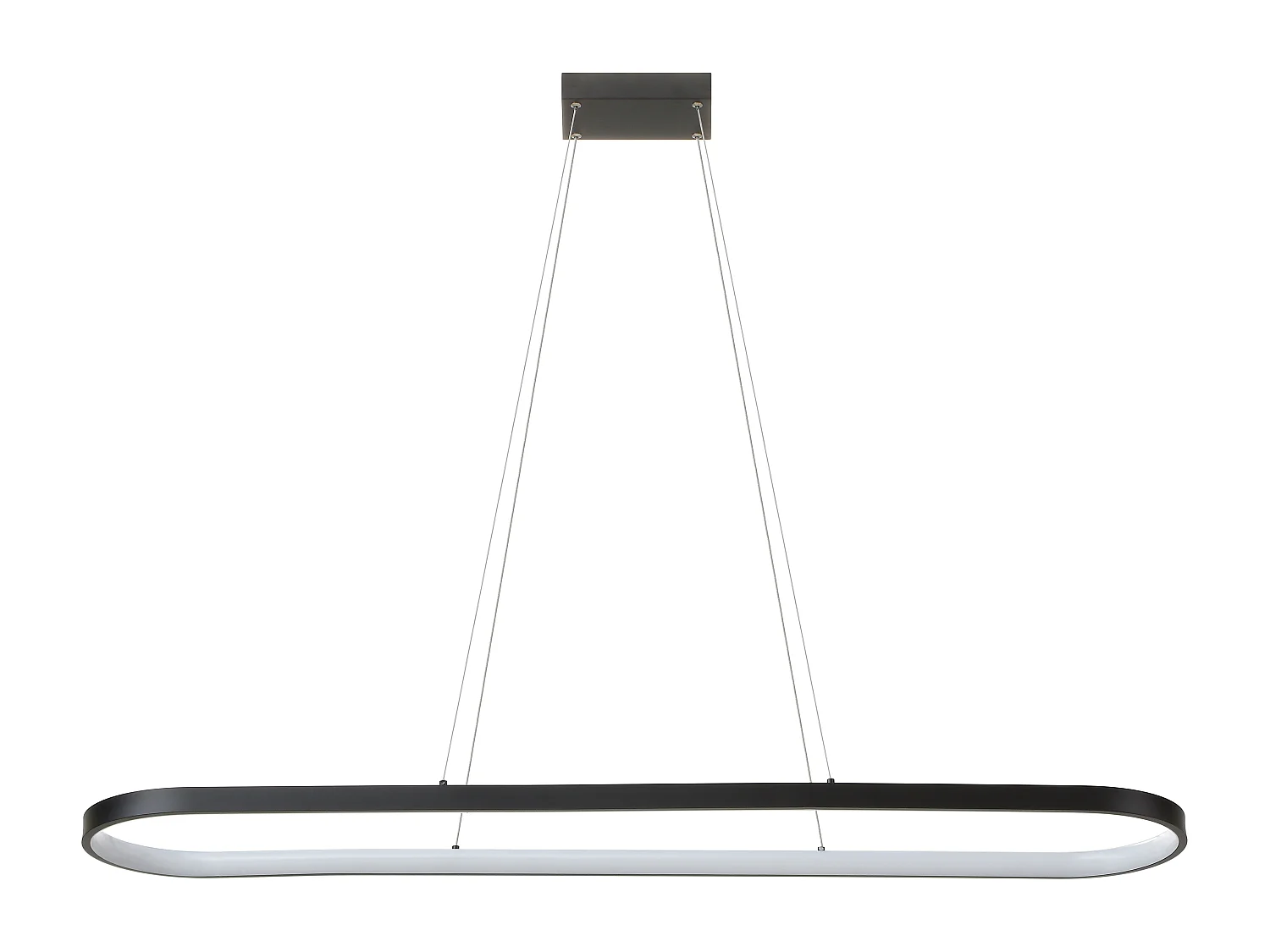 Suspension design LED - L.130 x H.106 cm - Noir - ODADIA