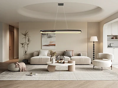 Suspension design LED - L.130 x H.106 cm - Noir - ODADIA