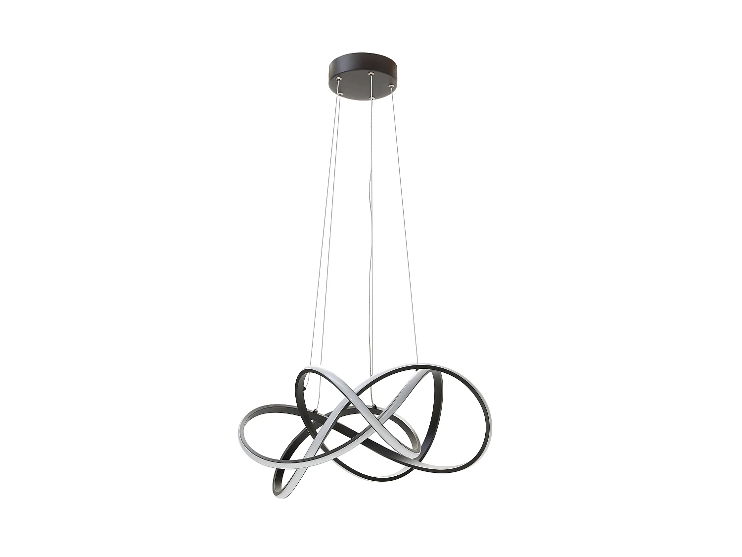 Suspension design LED - L.53 x H.116 cm - Noir - ORUMA